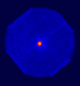 Источник Центавр X-3 в центре поля зрения телескопа ART-XC. Изображение получено 3 августа 2019 г. в ходе юстировок телескопа